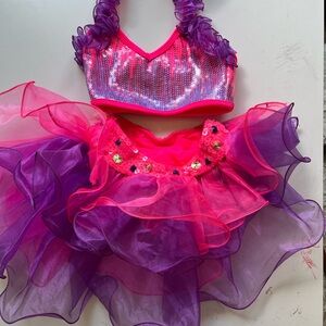 Dance costume purple-pink